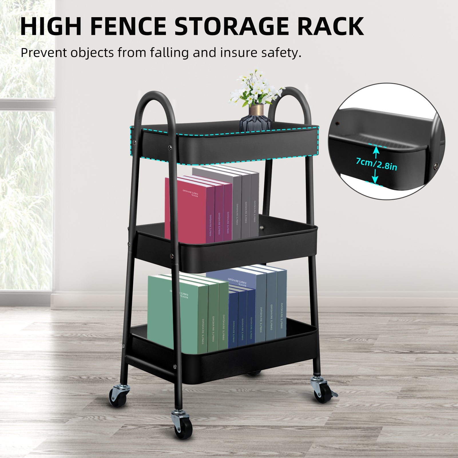 Ce chariot utilitaire à roulettes