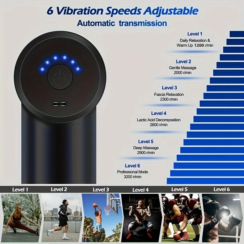 Pistolet de massage portable