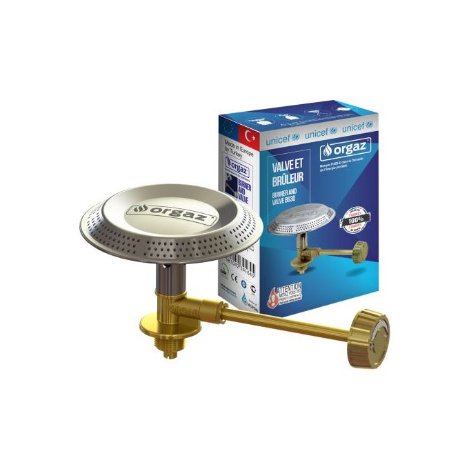 Orgaz Tête Efficace De Gaz Butane B630 – Argent