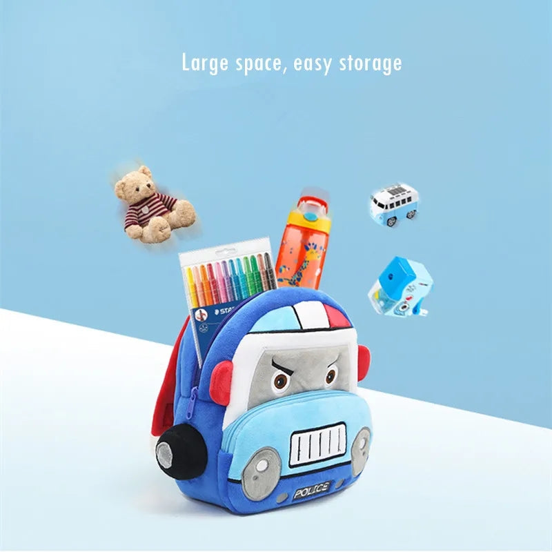 Sac peluche police maternelle