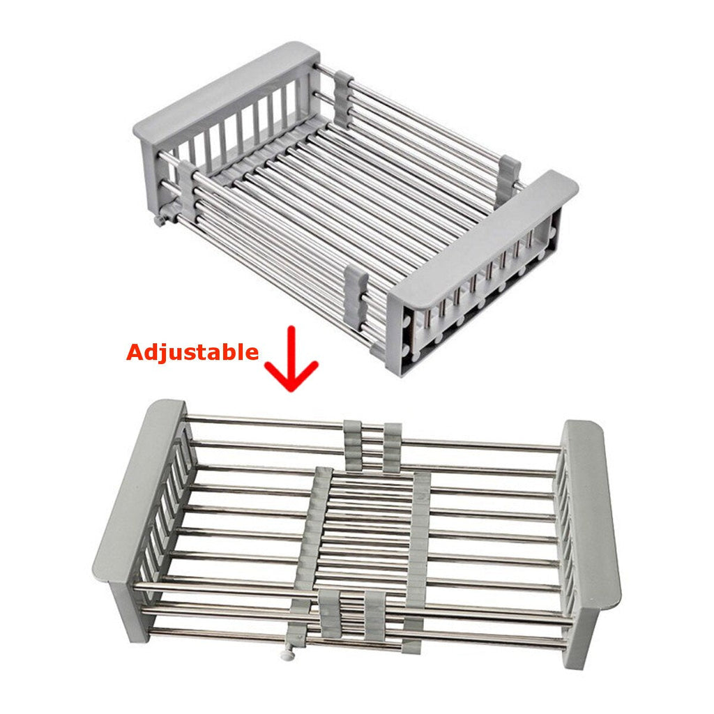 Égouttoir réglable en acier inoxydable