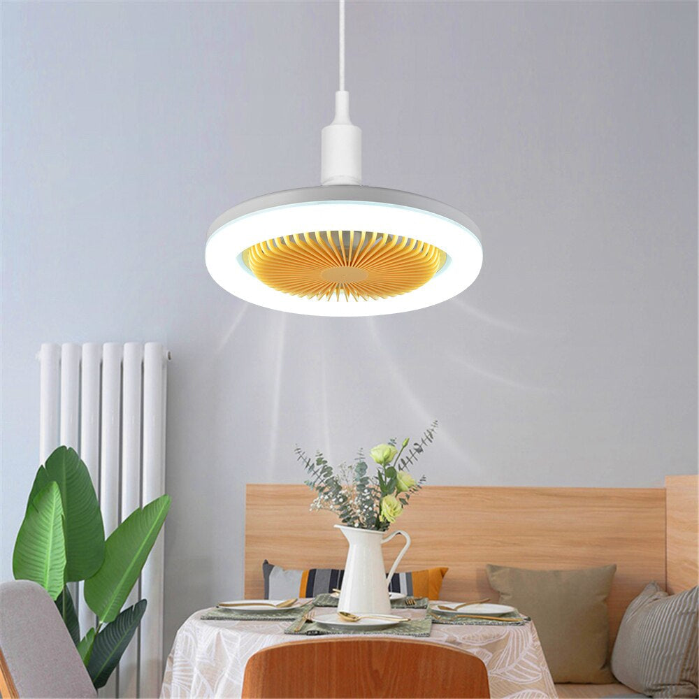 Plafonnier LED ventilateur intégré