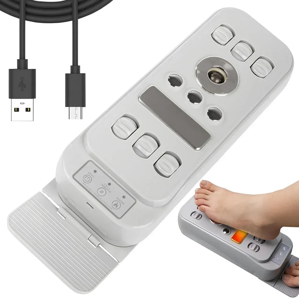 Masseur de Pieds Électromagnétique 4 en 1 avec Thérapie par la Chaleur