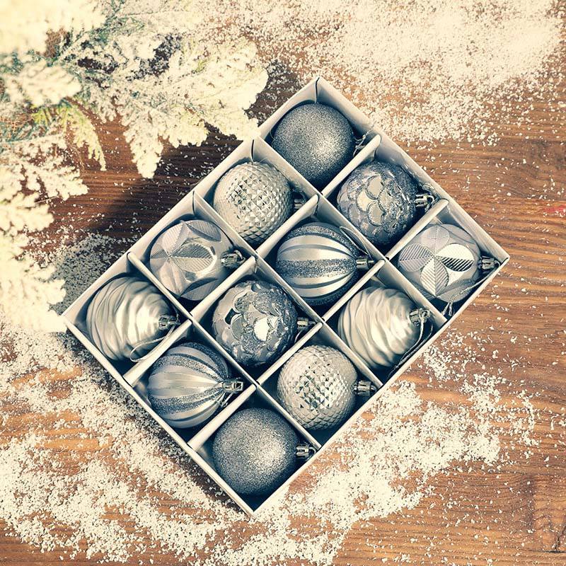 Pendentif de sapin de Noël (12boules)