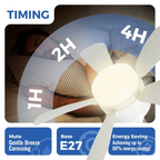 Ventilateur de Plafond Portable à LED E27