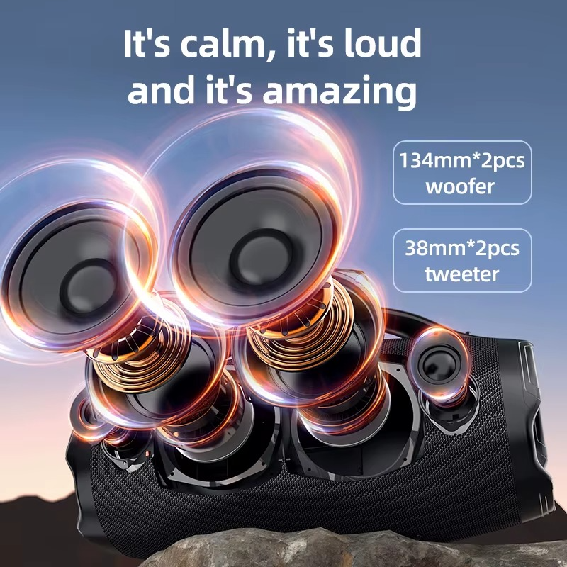 Woofer portable Zealot – 160 W de puissance