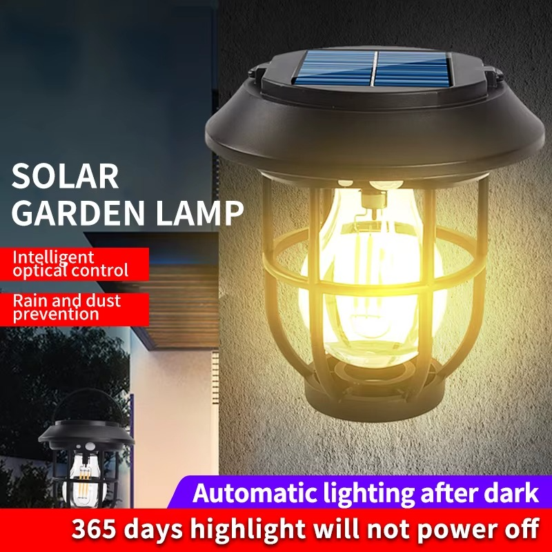 Lampe de Jardin Solaire Étanche avec Capteur