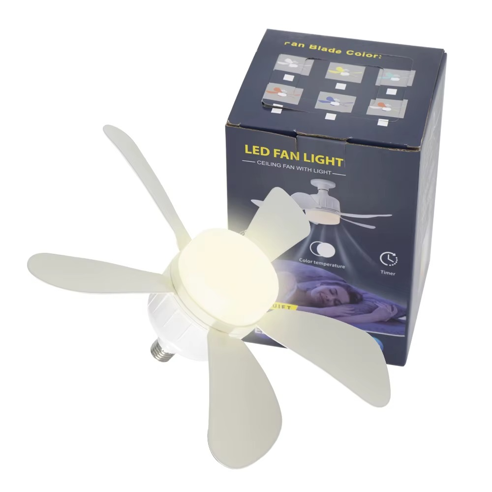 Ventilateur de Plafond Portable à LED E27