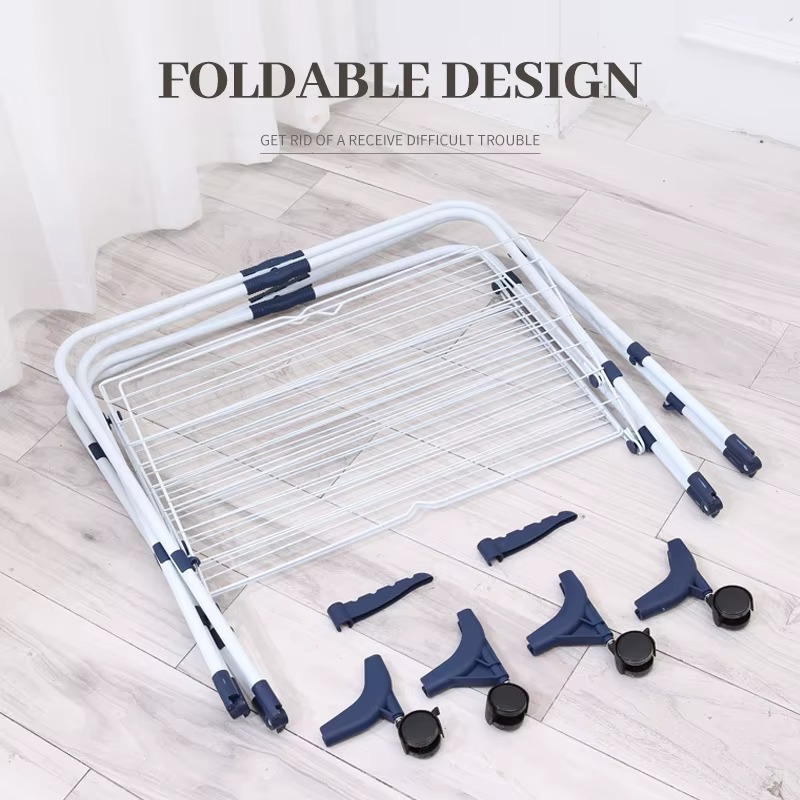 Étendoir à Linge Pliable à 3 et 4 Niveaux
