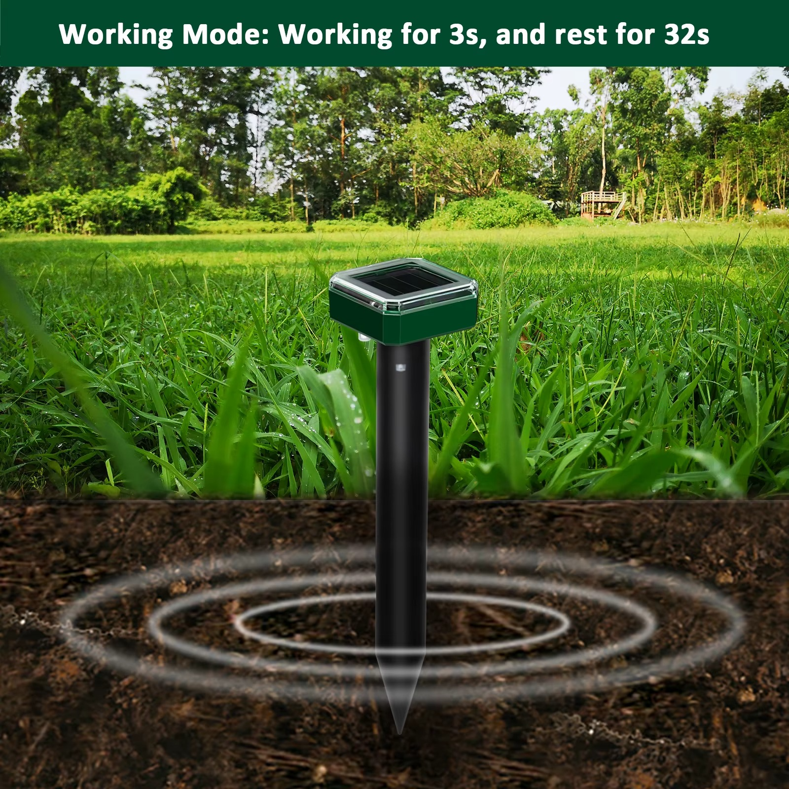 Répulsif Solaire Anti-Taupes et Serpents