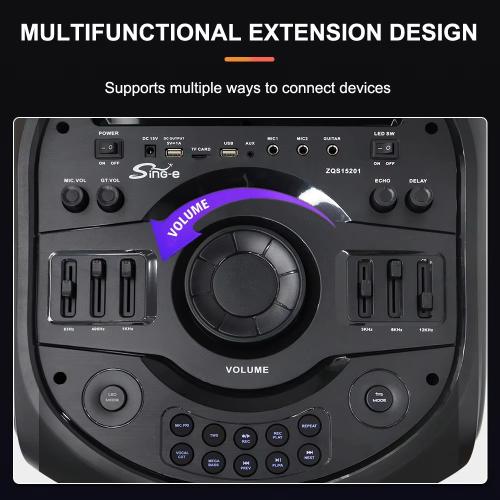 Haut-Parleurs Double Karaoké Haute Puissance