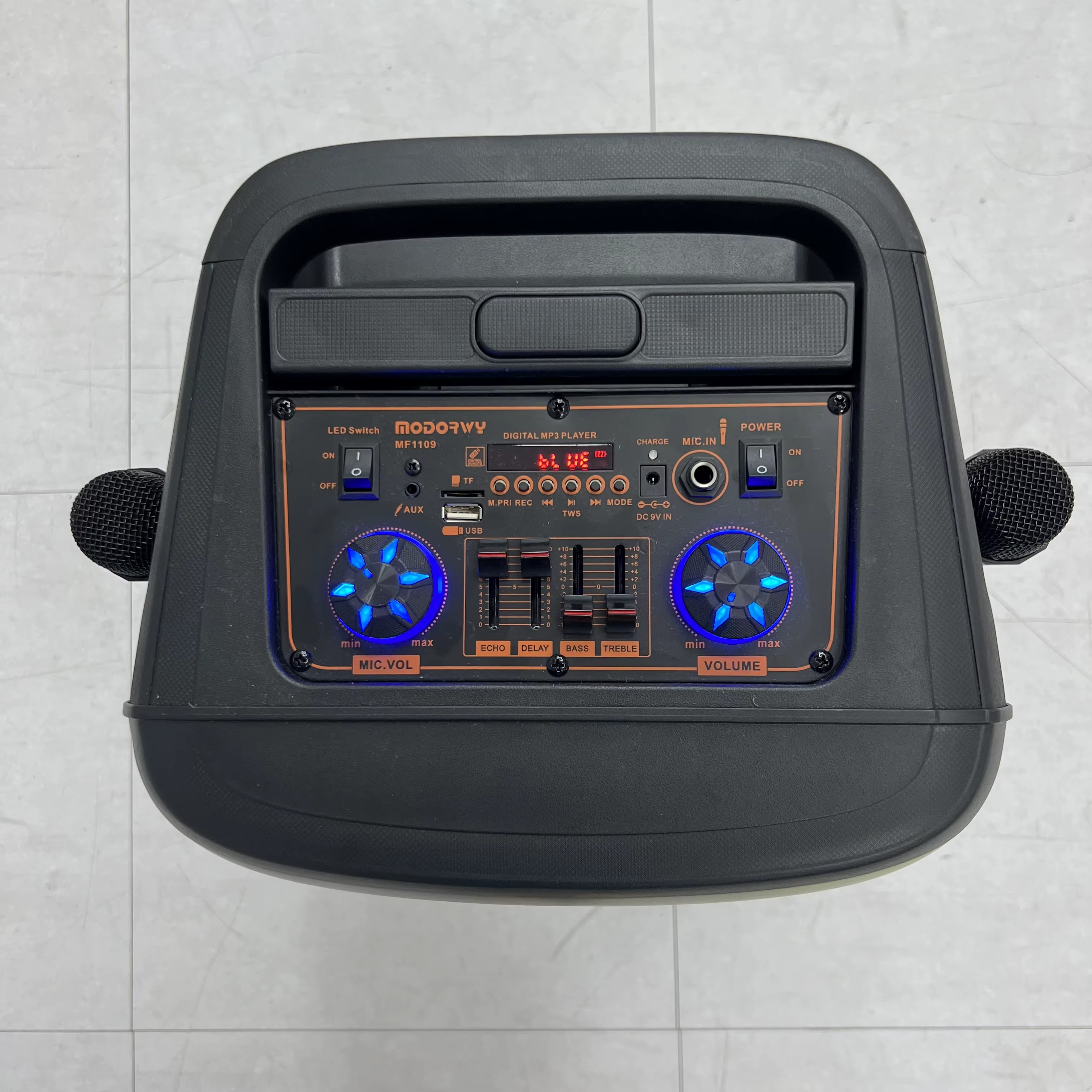 Enceinte Trolley 12 Pouces avec 2 Microphones