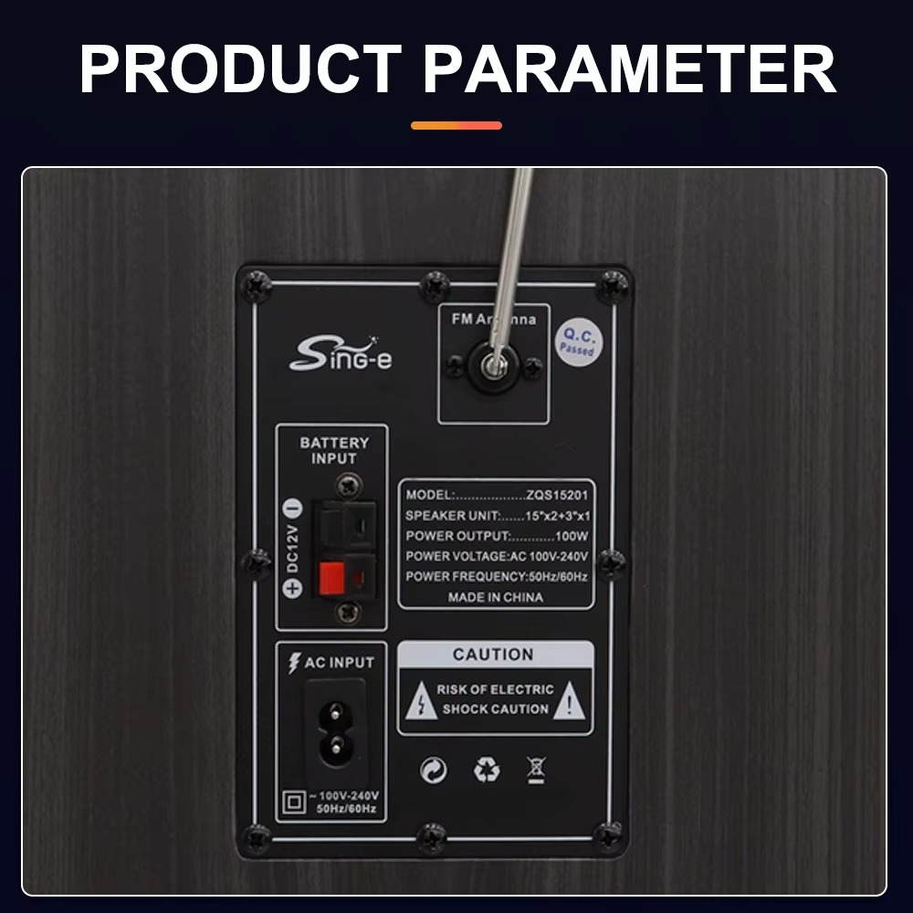 Haut-Parleurs Double Karaoké Haute Puissance