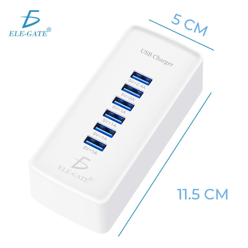 Station de charge rapide USB 6 ports 30W