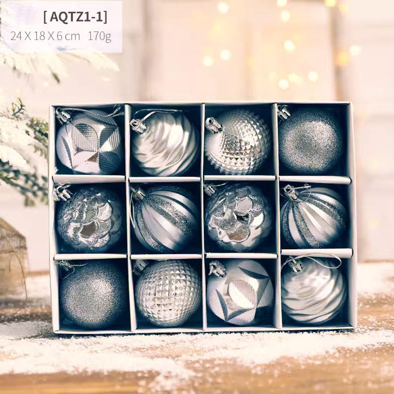 Pendentif de sapin de Noël (12boules)