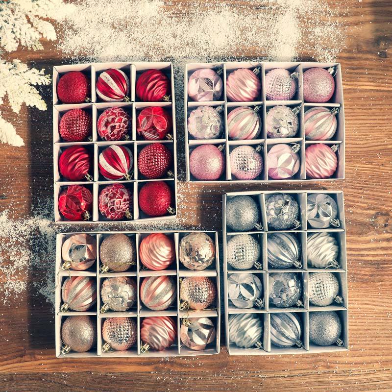 Pendentif de sapin de Noël (12boules)