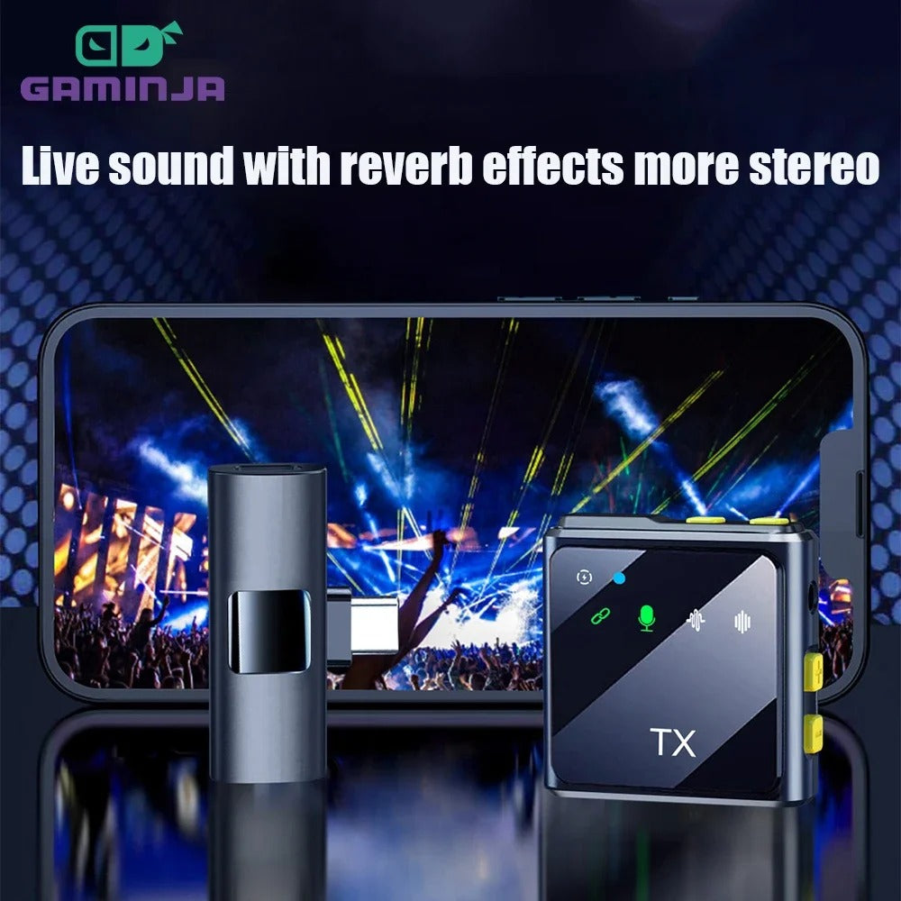 Microphone Lavalier Sans Fil à Réduction du Bruit