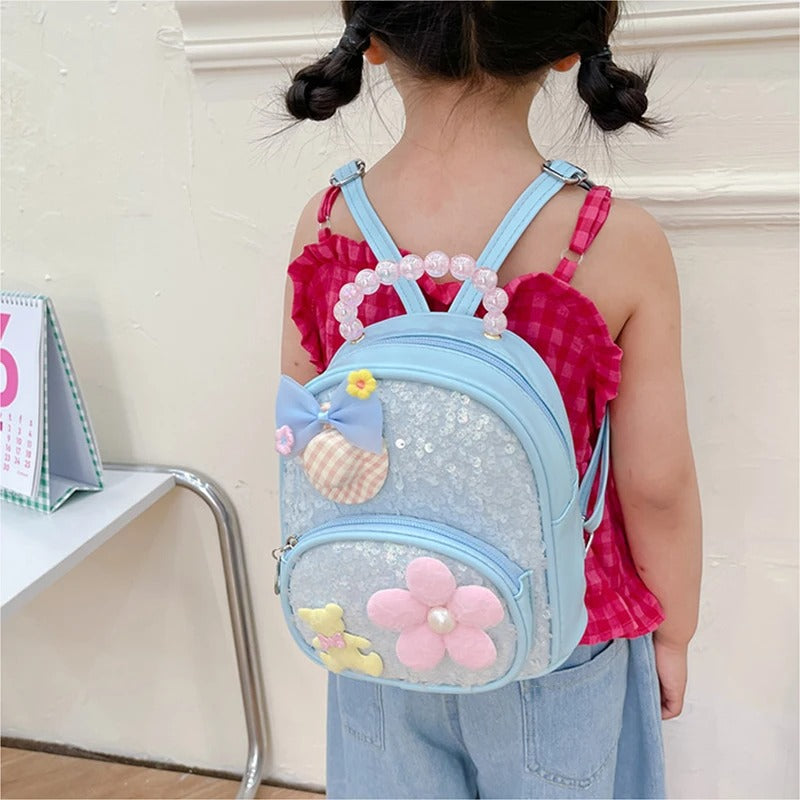 Sac à dos à paillettes maternelle