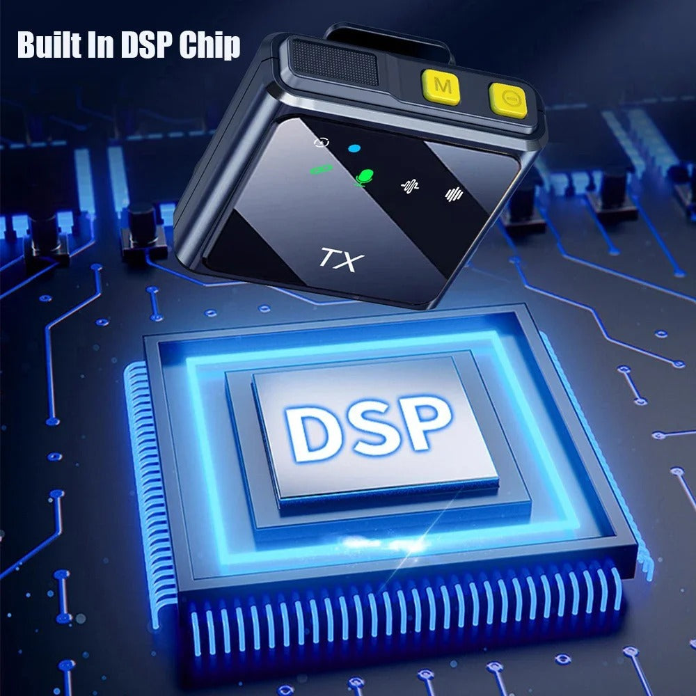 Microphone Lavalier Sans Fil à Réduction du Bruit