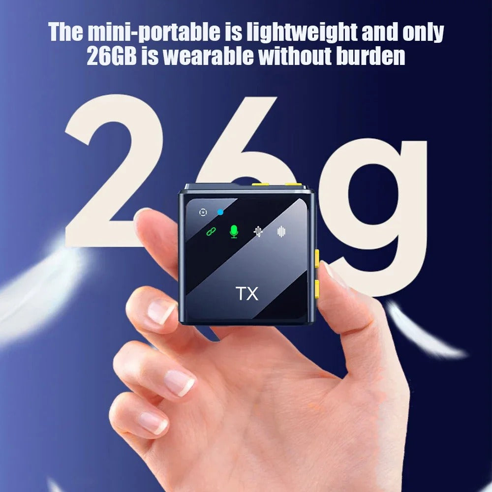 Microphone Lavalier Sans Fil à Réduction du Bruit