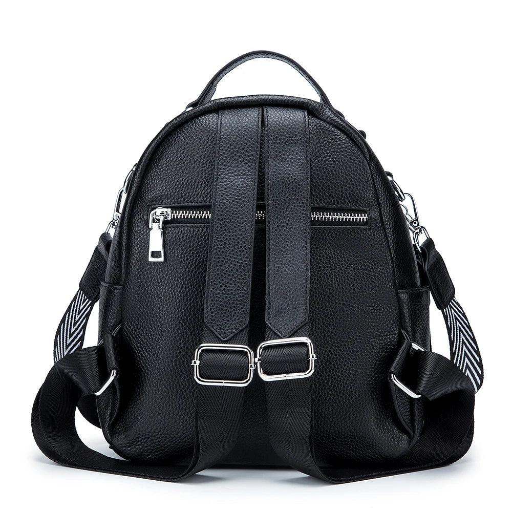 Sac à Dos en SimiliCuir Noir pour Femmes