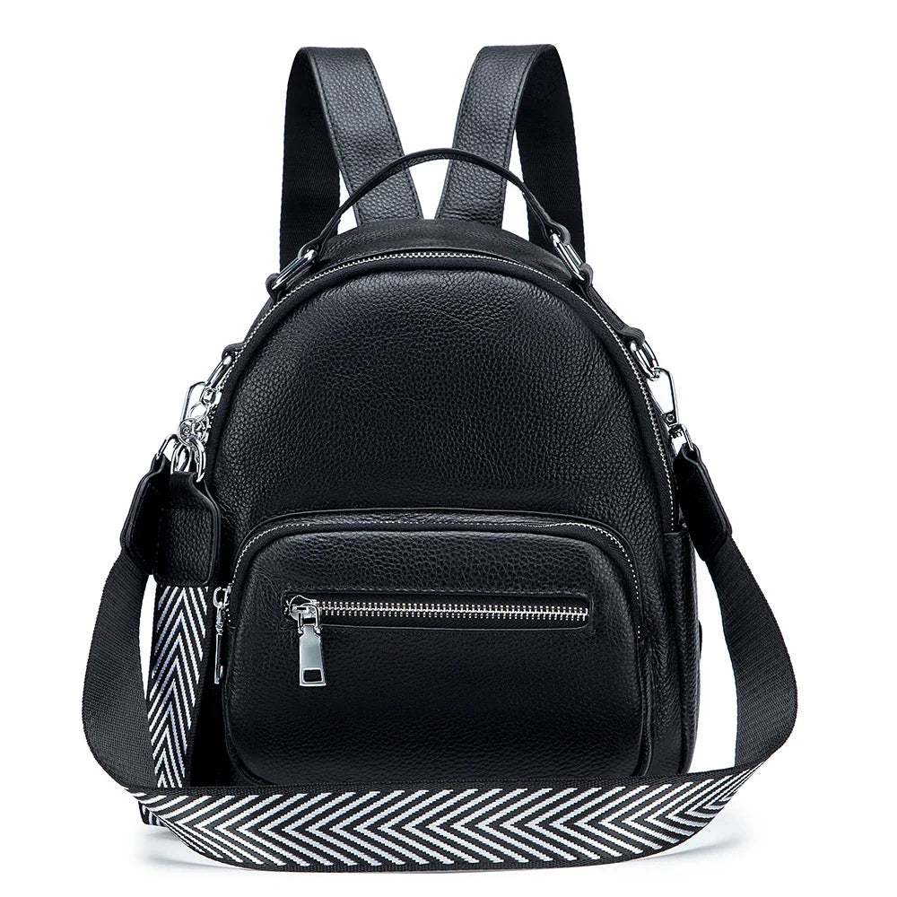 Sac à Dos en SimiliCuir Noir pour Femmes